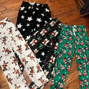 Fleece pajama pants bundle